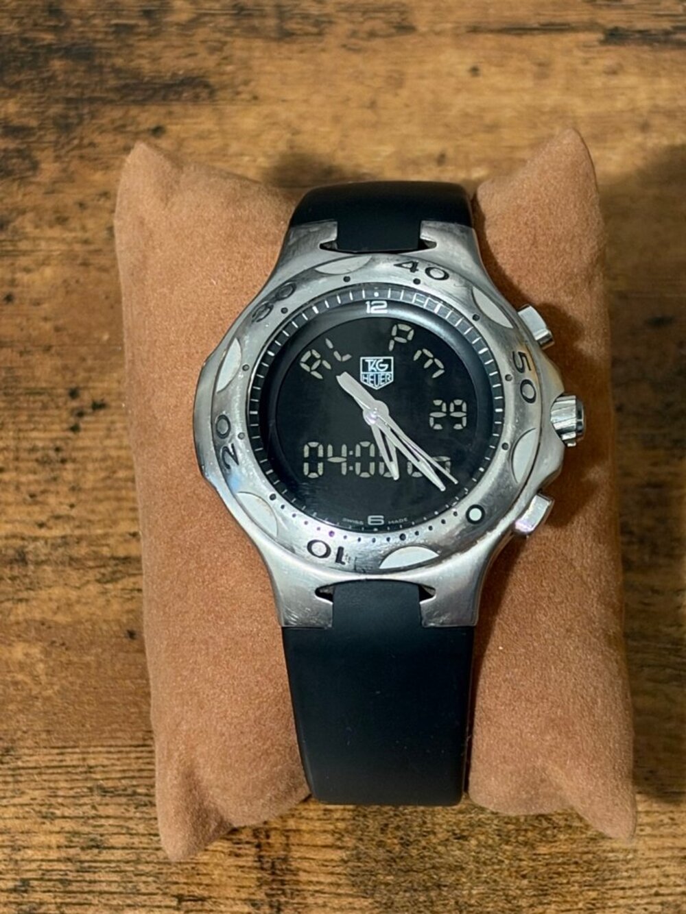 TAG Heuer Kirium F1 Men's Ana-Digi Black Dial Rubber Strap